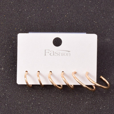 Set de Aretes Cuadrados en Aleación Metálica - Image 19