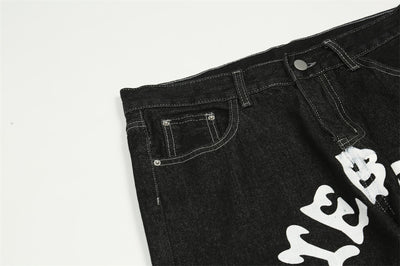 Jeans Casual Lavados con Estampado de Bolsillo para Hombre - Image 13