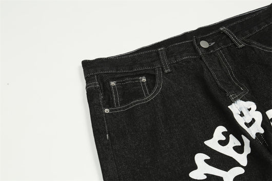 Jeans Casual Lavados con Estampado de Bolsillo para Hombre - Image 13