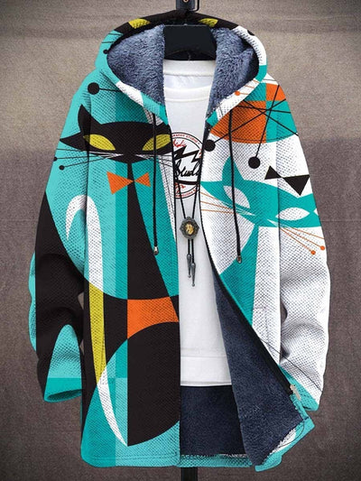 Chaqueta de Cuello Parado con Estampado Digital para Hombre - Image 9