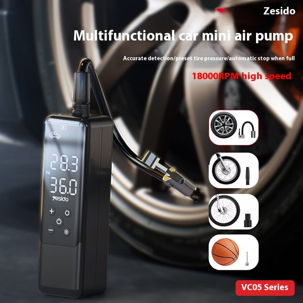 Compresor de Aire Portátil 12V para Llantas de Alto Rendimiento