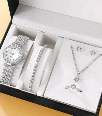 Reloj de Lujo para Mujer con Cristales Brillantes y Pulsera Ajustable - Image 10