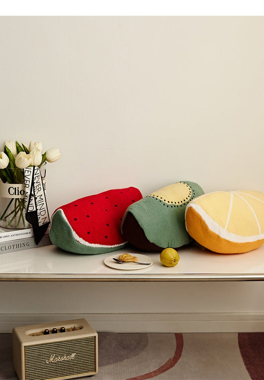 Cojín Decorativo Almohada Tejida Sandía y Aguacate para Sofá - Image 15
