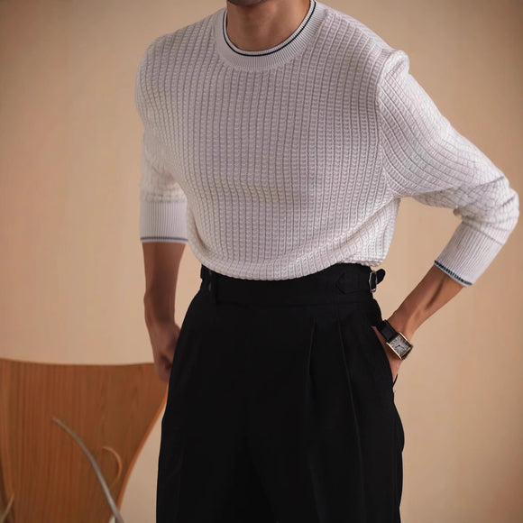 Camiseta Manga Larga Casual Ejecutiva para Hombre Otoño Invierno