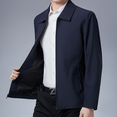 Chaqueta Casual con Solapa para Hombre Maduro - Image 2