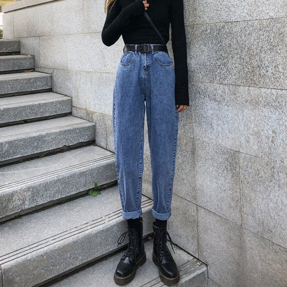 Pantalones Anchos Talle Alto Estilo Coreano con Efecto Reductor - Corte Recto Oversized