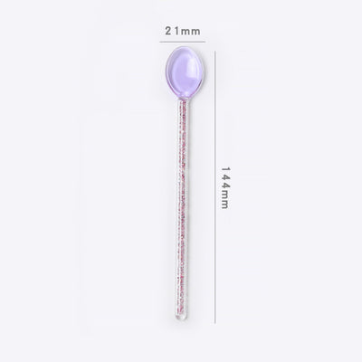 Cuchara de Postre Cristal Transparente Resistente al Calor - Image 13