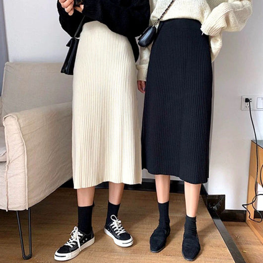 Falda Tejida Acolchada Midi para Mujer - Image 18