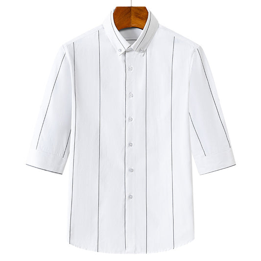 Camisa Rayada para Hombre Estilo Verano Tela Ligera - Image 2