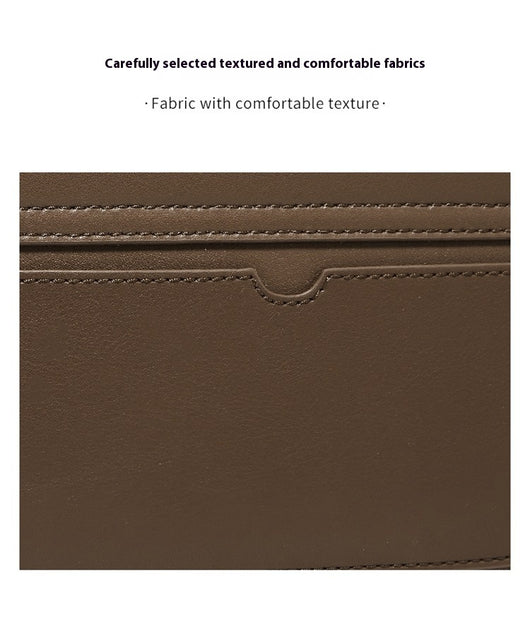 Bolsa Mensajero de Cuero Genuino Piel Vacuna Compartimentos Dobles - Image 16