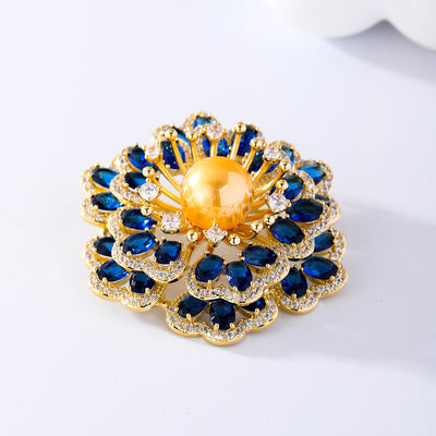 Broche Floral de Lujo - Prendedor Begonia para Mujer - Image 3