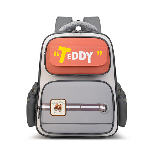 Mochila Escolar Infantil con Letras de Caricaturas Estilo Británico - Image 7