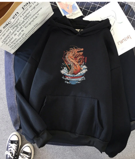 Sudadera con Capucha de Diseño Creativo y Patrón Único