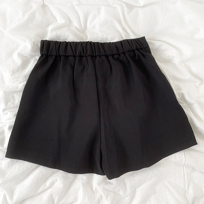 Shorts Cintura Alta Versátil - Corte Ancho y Ajustado