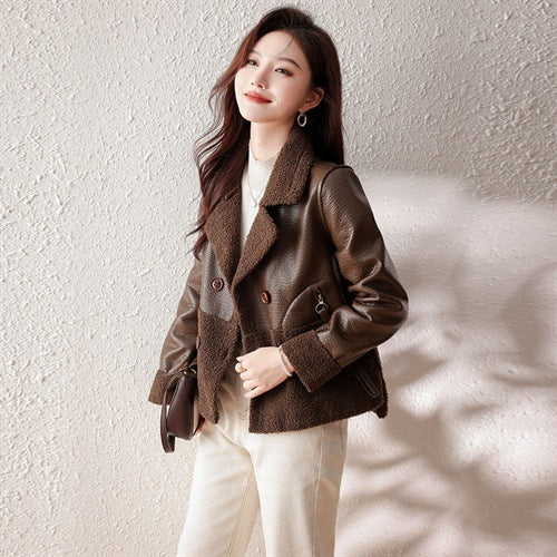 Abrigo de Piel Sintética Talla Grande Suelto para Invierno Mujer - Image 6