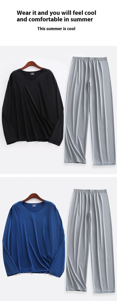 Pijama Hombre Manga Larga Corta Verano - Conjunto Ultradelgado Transpirable - Image 16