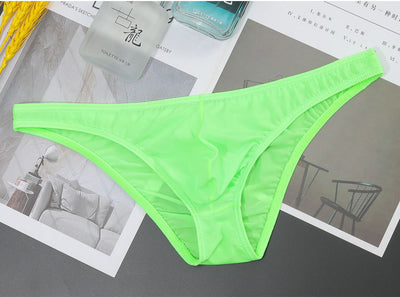 Bóxer Transparente Hombre Cintura Baja Seda Hielo Ultrafino Tanga - Image 9