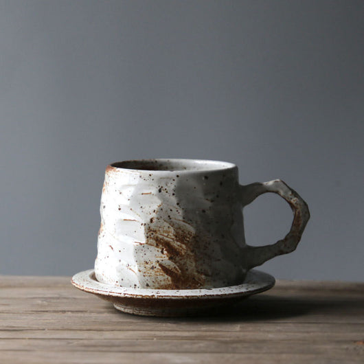 Juego de Taza y Platillo de Cerámica Artesanal Estilo Japonés - Image 11