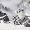 Peluche Leopardo de Nieve - Juguete Realista de Simulación