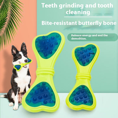 Juguete Mordedor para Perros Hueso Mariposa Resistente