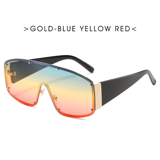 Gafas de Marco Oversized Tendencia Europa y América para Hombre - Image 5