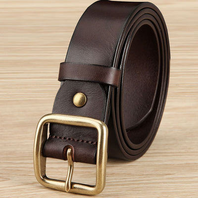 Cinturón de Cuero Genuino Vintage de Diseño Premium - Versátil y Duradero - Image 8