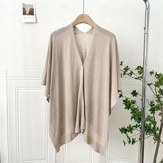 Chaleco Cardigan Tejido Ligero Liso con Hebilla - Prenda Versátil All-Match - Image 7
