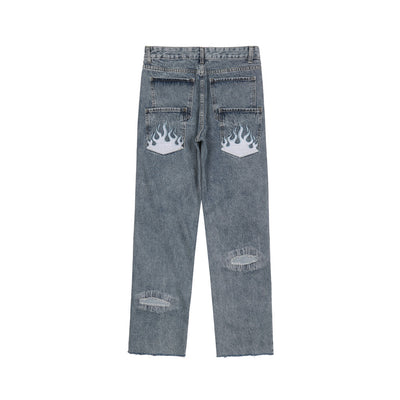 Jeans Rotos Sueltos Estilo Urbano para Hombre - Image 6