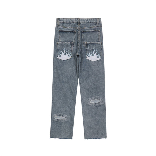 Jeans Rotos Sueltos Estilo Urbano para Hombre - Image 6