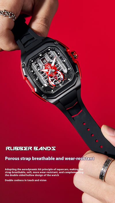 Reloj para Hombre con Fondo Transparente y Diseño Tridimensional - Image 16