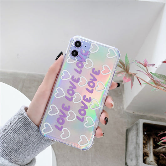 Funda Protectora Púrpura Love Compatible con Apple - Image 12