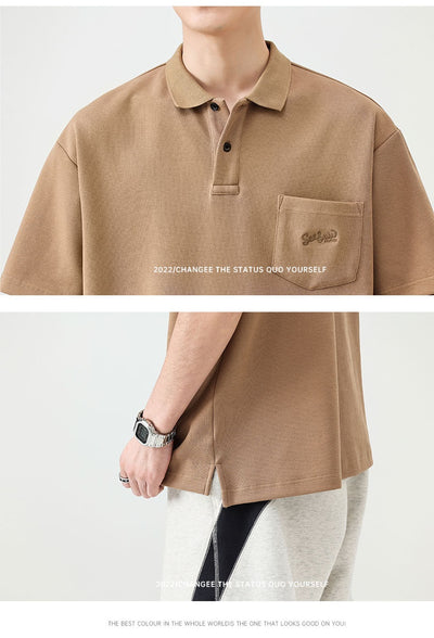 Polo Retro Estival Transpirable con Solapa Manga Corta para Hombre - Image 18