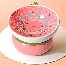 Comedero Elevado de Cerámica para Gatos - Diseño Ergonómico Anti-Vómito Rosa - Image 14