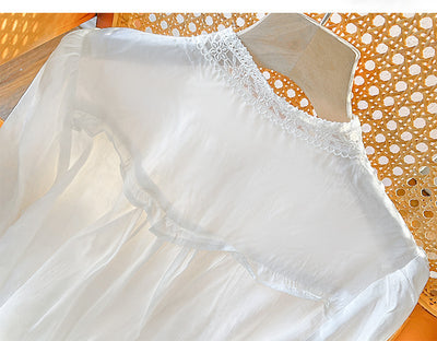 Blusa Francesa Clásica de Manga Larga Delgada para Mujer - Image 19