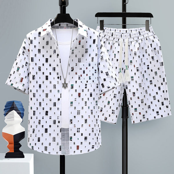 Conjunto Deportivo de Shorts Casuales para Hombre - Dos Piezas