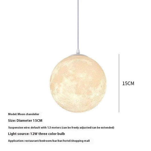 Lámpara de Techo Luna 3D - Luz Cálida para Dormitorio - Image 19