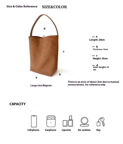 Bolsa Bucket de Gamuza Premium con Gran Capacidad - Image 8
