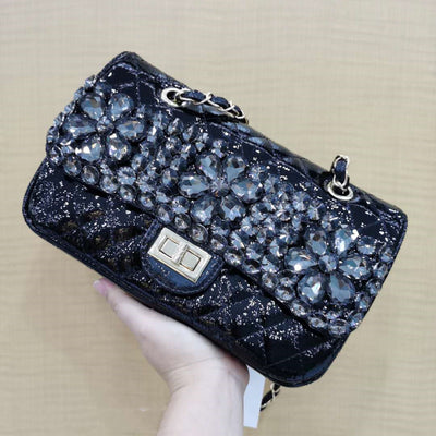 Bolso Clutch Diamond con Pedrería - Cartera de Mano y Crossbody - Image 11