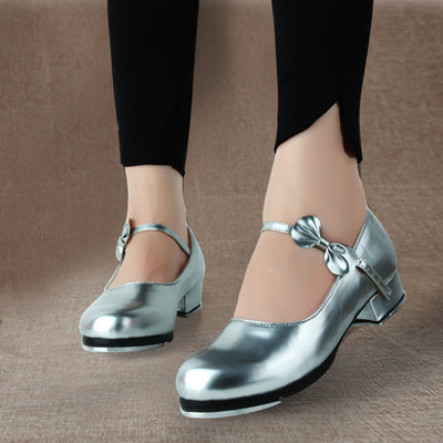 Zapatilla de Danza Niña con Suela Blanda y Moño Brillante - Image 10