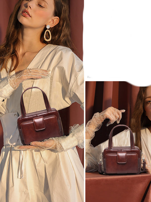 Bolsa Mensajera Mini de Cuero para Mujer - Diseño Versátil y Moderno - Image 4