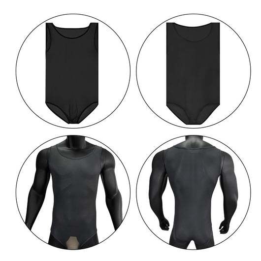 Jumpsuit Masculino Moderno Diseño Transparente Secado Rápido - Image 5