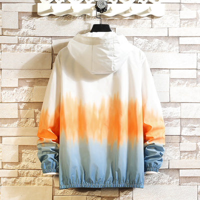 Abrigo Hoodie Degradado para Parejas con Protección Solar - Image 3
