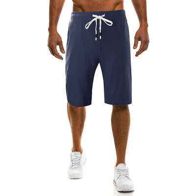 Pantalones Casuales de Algodón y Lino para Hombre - Image 14