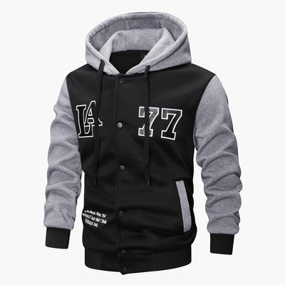 Chaqueta Deportiva Tejida con Capucha, Bordado e Impresión - Image 5
