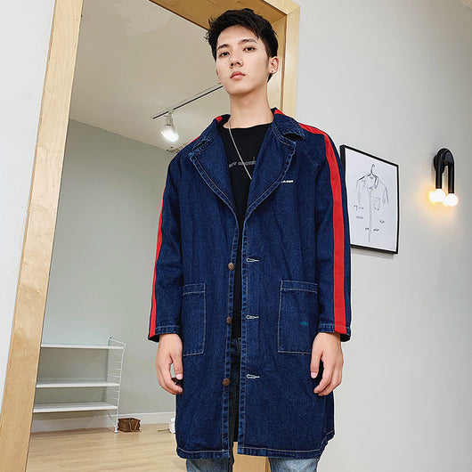 Chamarra de Mezclilla Estampada para Hombre - Estilo Otoño - Image 7
