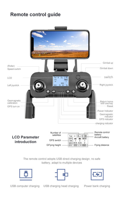 Dron PTZ de Tres Ejes Autonivelante con Diseño Plegable - Image 11