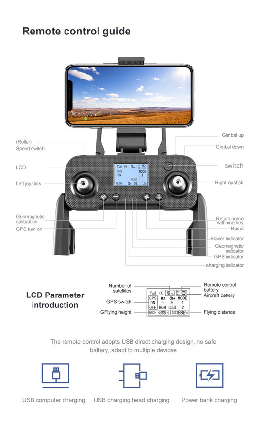 Dron PTZ de Tres Ejes Autonivelante con Diseño Plegable - Image 11