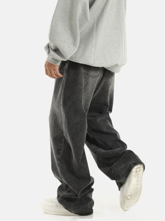 Jeans Rectos Anchos Retro para Hombre - Image 3