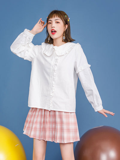 Blusa de Encaje Blanco para Niña - Diseño Elegante y Delicado - Image 8