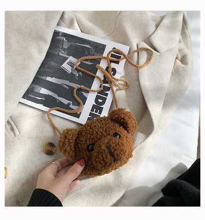 Bolsa Bandolera Infantil Cabeza de Oso de Peluche - Image 11